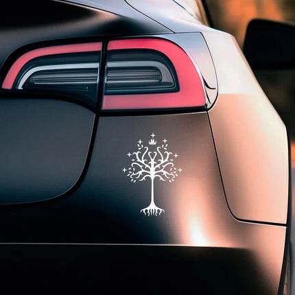 Tree of Gondor Decal Car Bumper Decor Middle Earth Vinyl Car Windshield Window Sticker Fantasy Power Rings Decals Laptop Decor