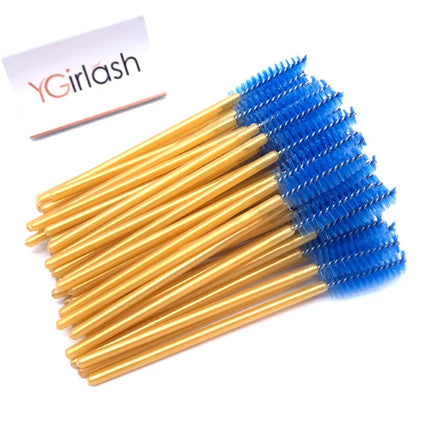 50/10 PCS/Pack Disposable Eyelash Swab Mini Individual Lash Applicators Mascara Brush Eyelashes Extension For Maquillaje Makeup
