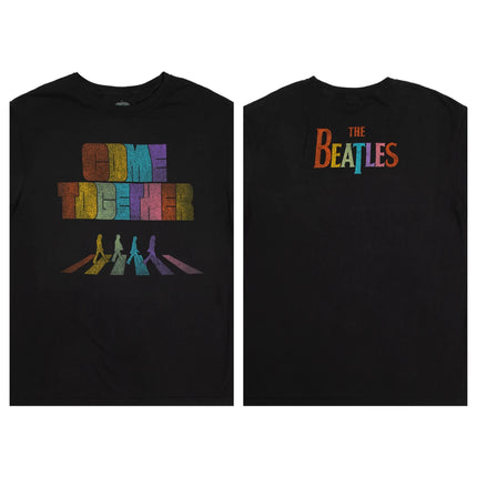 The Beatles "Let It Be" Album Quad-Image T-Shirt – Band Portrait & Typographic Apparel for Classic Rock Fans T-shirts