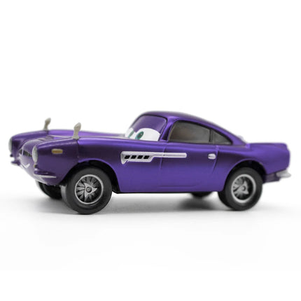 Disney Cars Toy British Super Spy Finn McMissile 1:55 Diecast Model Basic And Cross Dressing Version Children's Alloy Toy Car