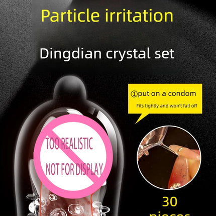 Finger Condom, Cock Ring & Penis Head Sleeve Set - Clitoris Massager, Reusable Multi-Function Adult Sex Toys for Couples