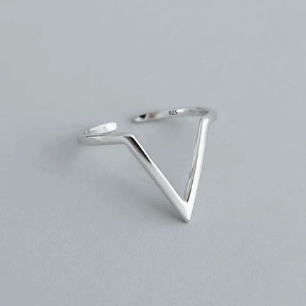 PANJBJ 925 Sterling Silver Four-pointed Star Shining Zircon Ring High-end Personalized Opening Adjustable Jewelry