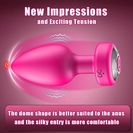 Anal Plug Vibrating Butt Plug Adult Sex Toys with APP & Remote Control Clitoral Vibrator 10 Vibration Modes for Men Women Couple