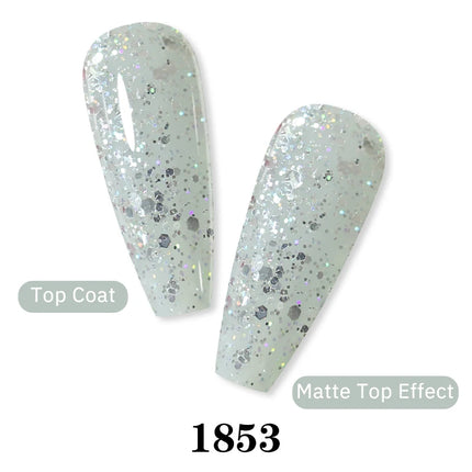 Arte Clavo Glitter Gel Nail 15ml Semi Permanent Soak Off UV Gel Varnish Nail Manicure Top Base Coat Gel Polish Art Decoration