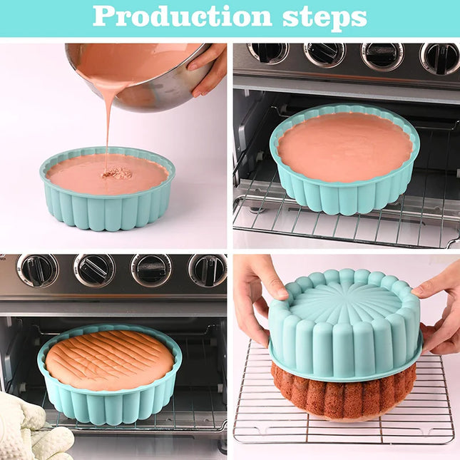 Charlotte Cake Pan Nonstick Kitchen Silicone Cake Molds for Cheese Chocolate Baking Pans Dessert Mold Freezer Safe