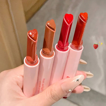 Shimmer Heart Jelly Lipstick Pen Hydrating Ice Rose Solid Lip Gloss Tinted Mirror Finish Water Gloss Pomelo Lip Balm Cosmetics