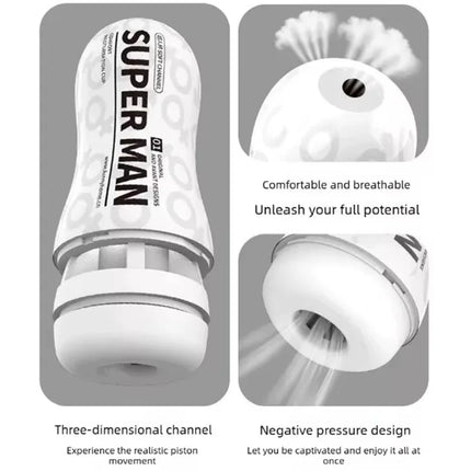 Male Masturbator Cup Soft Pussy Sucking Real Vagina Endurance Exercise Supplies Vacuum Pocket Cup Sex Toys for Men Adult Goods