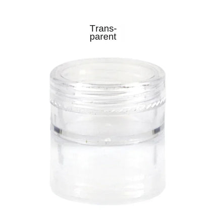 100pcs 2g/5g/10g Empty Cosmetic Makeup Jar Pots Plastic Sample Container Transparent Sample Bottles Eyeshadow Cream Lip Balm