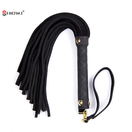 Pu Leather Pimp Whip Tassel Racing Crop Party Flogger Hand Cuffs Queen Colourful Equestrianism Horse Riding