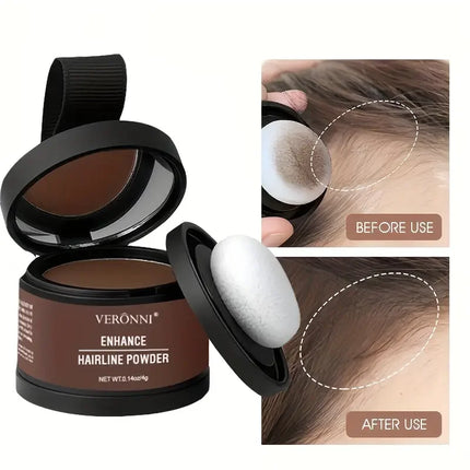 VERONNI Hairline Powder Hairline Shadow Powder Makeup Hair Concealer Forehead Filling Natural Cover Unisex Hair Loss Product