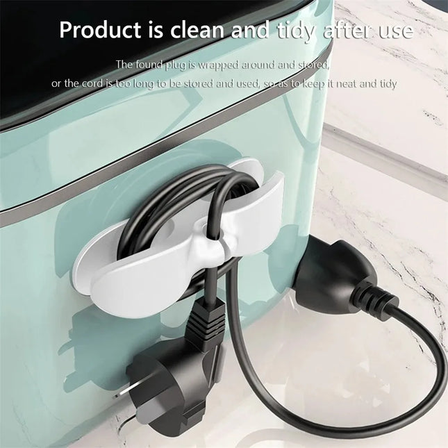 Cord Winder Organizer Kitchen Cord Wrapper Cable Management Clip Holder For Air Fryer Coffee Machine Fixer Data Line Fixed Clip