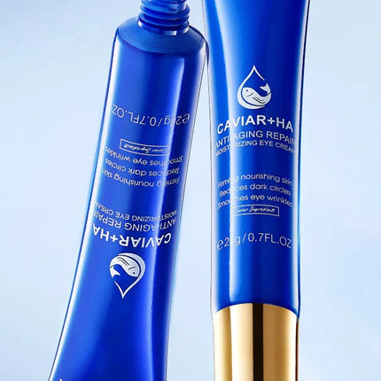 Caviar Eye Bag Removal Cream Hyaluronic Acid Anti-Wrinkle Firming Skin Fade Fine Lines Anti Dark Circle Puffiness Eye Care 20g