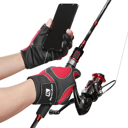 Hunting Gloves Tactical Gear Exposed Three-Finger Fishing Gloves Men'S And Women'S Non-Slip Sports Bicycle Riding Gloves