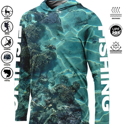 Fishing Shirt Hoodie,UPF 50+ Uv Protection Quick Dry Tops Breathable 2025 Outdoor Moisture Wicking Jersey Fishing Apparel shirts