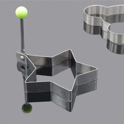 Stainless Steel Fried Egg Egg Mold Steel Fried Cooking Tools Kitchen Accessories Tools Kitchen Steel Egg Egg Shaper Omelette Mol