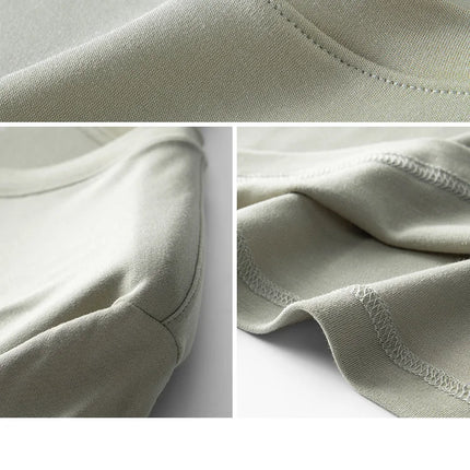 94% Modal 6% Spandex Summer Short Sleeve T-shirt Men Crew Neck Solid Color Casual Underwear Brand High Quality Mens Clothing New
