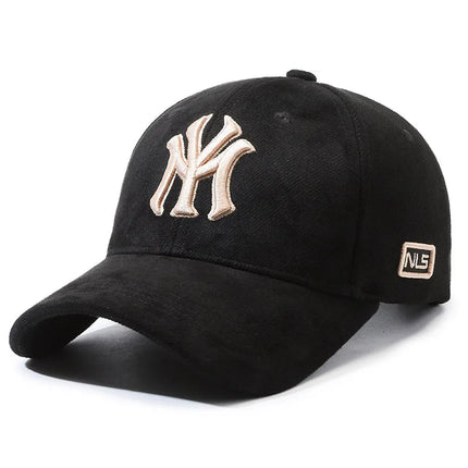 Fashion Embroidered Letters Baseball Cap for Men Women, Adjustable Unisex Couple Matching Sun Hat, Trendy Casual Duck Bill Cap