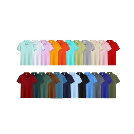 Summer Casual Sports Quick-drying Lapel Short-sleeved POLO Shirt 23 Solid Color Shirt Cycling Suit Fitness Suit For Men S-4XL
