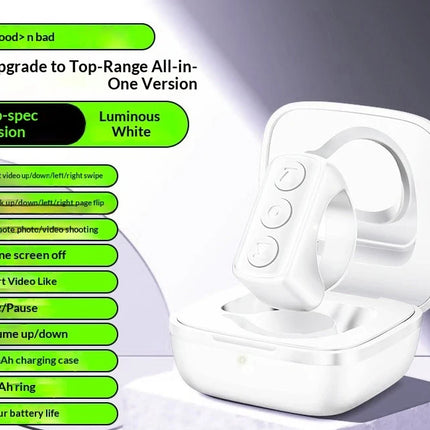 Mobile Bluetooth ring wireless remote control multifunctional remote control lazy universal gadget for Apple and Android tablets