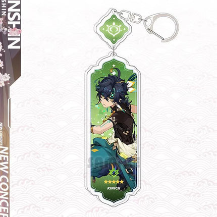 Anime Keychain Linnea Flins Durin Mualani Furina Arlecchin Key Chain Accessories Genshin Impact Cute Bag Pendant Key Ring Gift