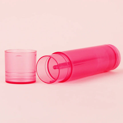 10/30/50/100/200 Empty PP 5g Oval Lipstick Tube Empty Round Lip Gloss Tube Clear Travel Bottle Plastic Diy Oval Lip Balm Tubes