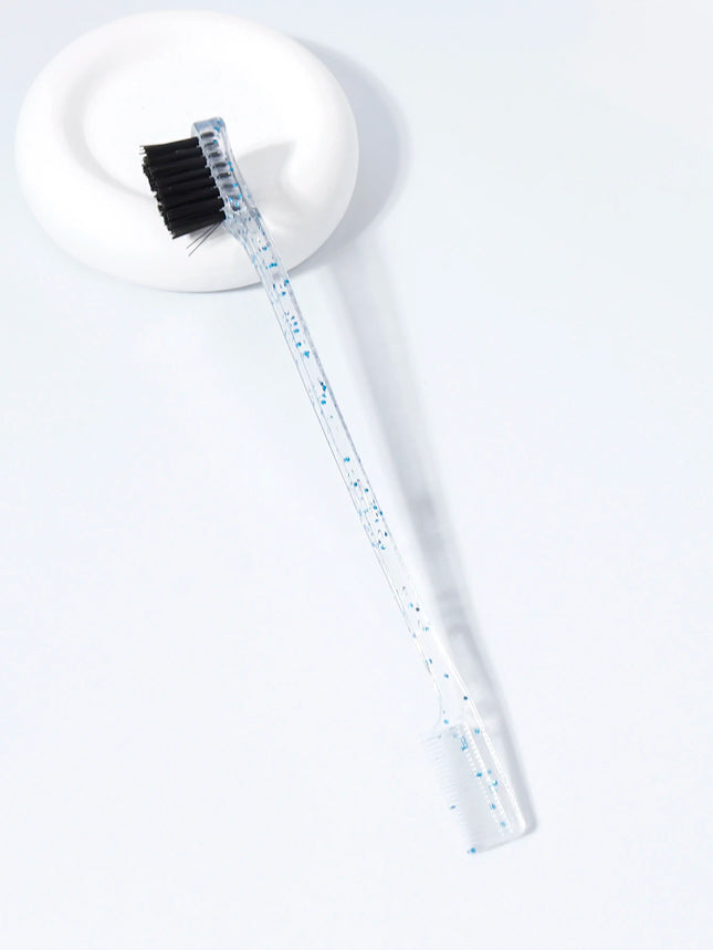 Double-sided edge control brush, beauty natural styling hair edge brush eyebrow brush, special for real hair