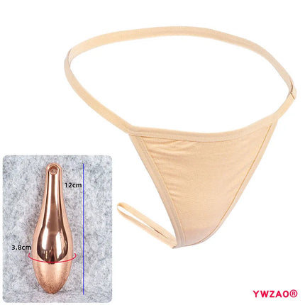 YWZAO Skin-toned Underwear Lingerie Erotic Dildo Ass Butt Anal Anus Thong Panties Plug Fisting Invisible Ladies Toys Adult N26