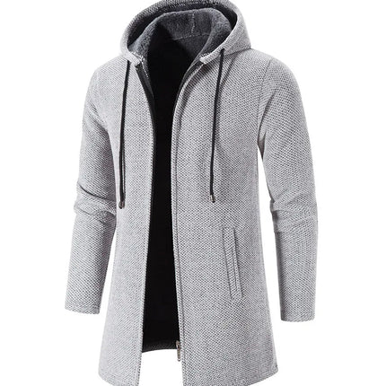 2025 Sweatwear Men's Hoodies Long Sleeve Sweatshirts for Men Zipper Hooded Mens Oversize Winter Top Jacket Coat Black Sweater