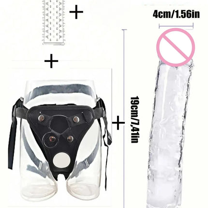 Wearable Strapon Penis for Lesbian G Spot Erotic Stimulator Adult Standard Size Panties Strap on Dildo Pants Sex Toys for Women