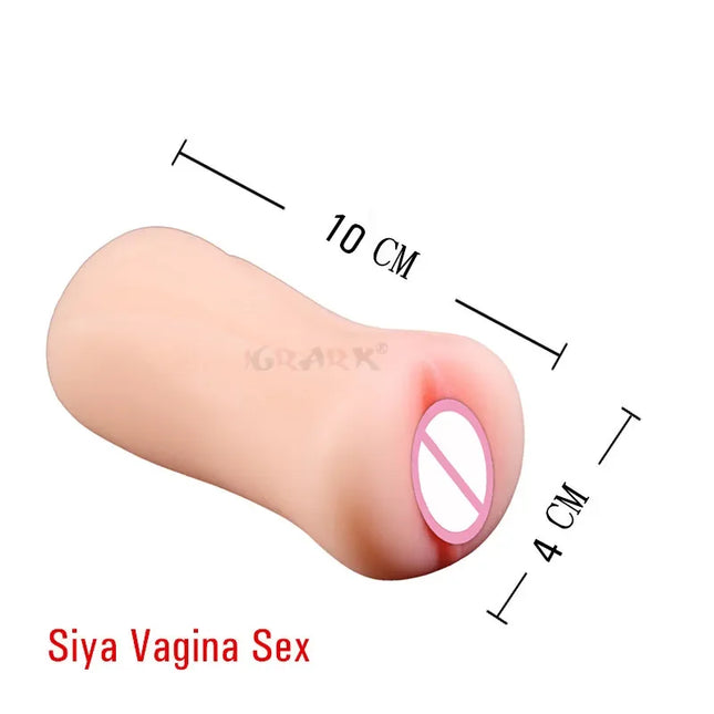 Realistic Vagina Deep Throat Artificial Pussy Anal Anus Oral Male Masturbator Blowjob Masturbation Cup Sex Toys For Men Adults