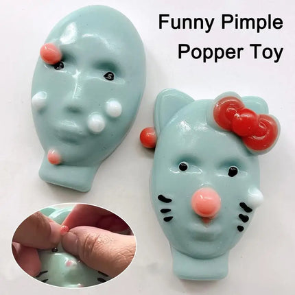 1/2/5Pcs Funny Pimple Popper Acne Relief Toy Reusable Low Rebound Decompression Toys Unique Home Decoration Friend Birthday Gift
