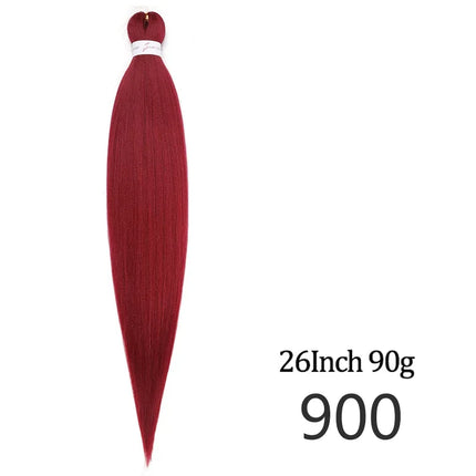 Pre-stretched long braided hair 26-inch crochet braided hair synthetic African Ombre giant Xpression braided hair