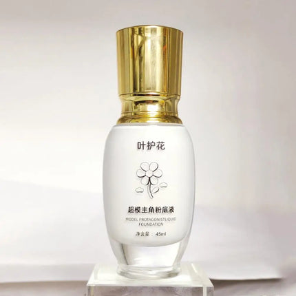 45ML Pure White Liquid Foundation Goth White Foundation Cream Concealer Cosplay Clown Halloween Face Body Paint Zombie Make-Up