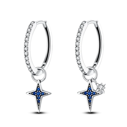 925 Silver Charms Plata De Ley 925 Jewelry Women Fashion Cute Tiny Clear Crystal CZ Stud Earrings Star Starfish Dolphin Earrings