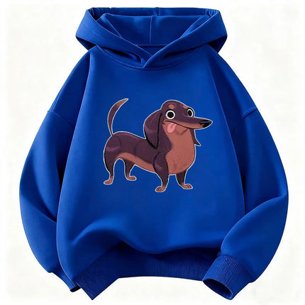 Fashion Dachshund Dog Funny Hoodie Kids Children's Sweatshirt Hoody for Boys Girls Casual Hoodies Y2k Clothes