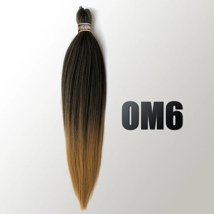 EZ Pre-stretched Braiding Hair Ombre Professional Easy Crochet Braid Hair 26 Inch 90g Hot Water Setting Synthetic Crochet Hair