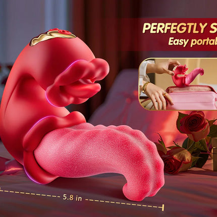 Tongue Licking Clitoral Vibrator for Women Clitoris Stimulator G Spot Dildo Female Vagina Massager Vibrating Sex Toys for Adult