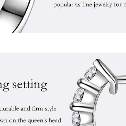 PERMANY 1CT Full Moissanite Earrings for Women S925 Pure Silver Laboratory Certified Cultivation Diamond Luxury Party Jewelry