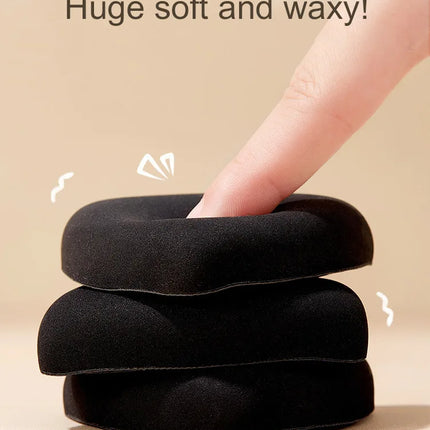 GECOMO Soft Triangular Black Powder Puff Wet And Dry Dual-use Concealer Makeup Cushion