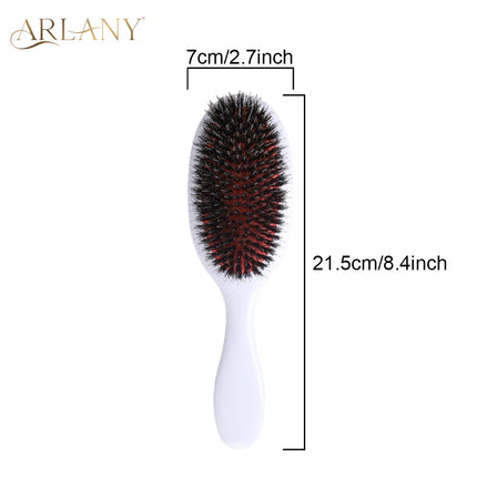 Boar Bristle Hair Brush Massage Comb Barber Salon Hair Brush Styling Tool Hairdressing Shaving Paddle Hair Extension Supplies