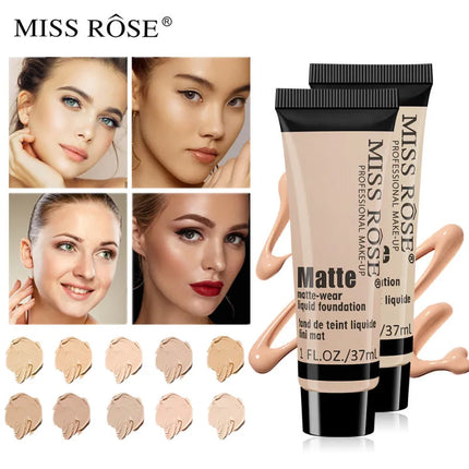 Matte Liquid Foundation Concealer BB Cream Silky Moisturizing Long-wearing Face Contouring Brighten Skin Tone Makeup Waterproof
