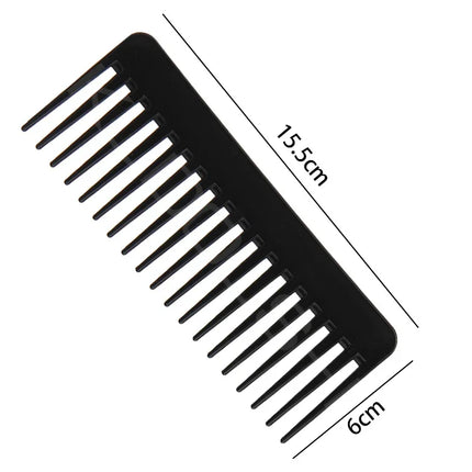 Hair Rectangular Plastic Wide Tooth Comb Handle Massage Comb Thick Long Hair For Home Use Detangling Hair Comb