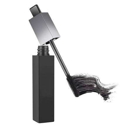 Black Box Square Tube Can Bend Thick Lengthening Waterproof Mascara Private Label Custom Sexy Eye Makeup Bulk