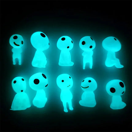 10Pcs Miniatures Luminous Elf Home Garden DIY Accessories Glowing Doll Moss Microlandscape Decoration Home Funny Night Light Toy