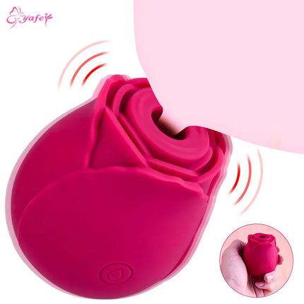 Rose-toy Swing Tongue Licking Vibrator Female Powerful Oral Nipple Clitoris Stimulator Massager Adults Goods Sex Toys for Women