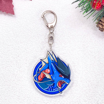 Pokémon Pikachu Gengar Bulbasaur Squirtle Car Keychain Accessories Acrylic Charms Pendant For Bag Key Holder Backpack Decoration