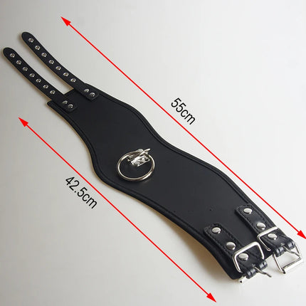 BDSM Slave Posture Collar,Leather Tall Choker Submissive,Leather Neck Harness Bondage Restraints,Restriction,Sex Toys for Couple
