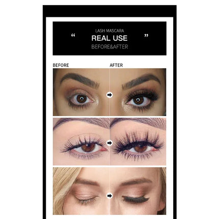 Waterproof Anti-sweat Mascara Lengthens Eyelashes Extension Black Thick Eye Lashes Makeup Cosmetic Makeup Brushes Eye