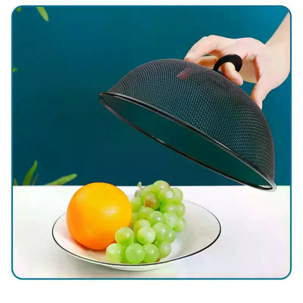 Mesh Food Cover Protective Round Shape Dish Lid Household Anti-Flying Vegetable Fruit Display Holder For Outdoors
