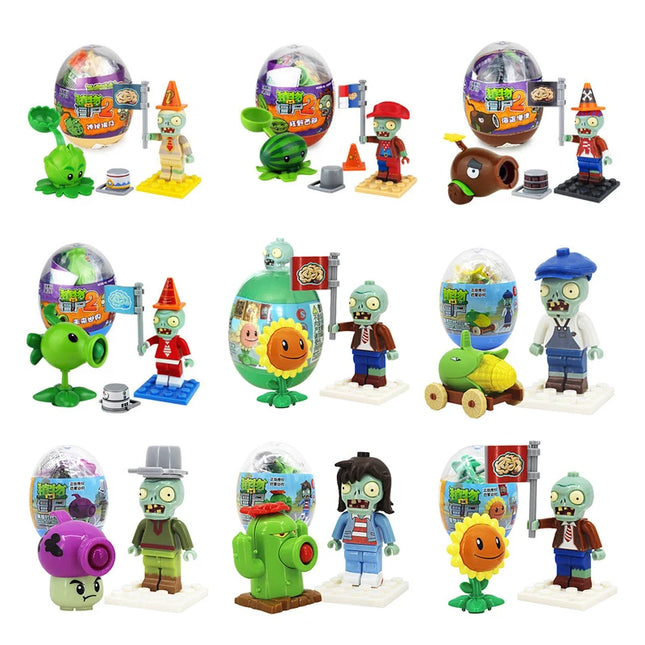 Plants Vs. Zombies Surprise Capsules Toys KidsPuzzle Assembly Toy Birthday Gifts Game Figure Model Dolls Random Send One
